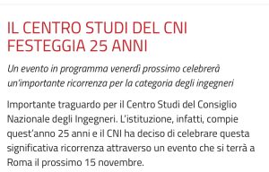 25 anni cni