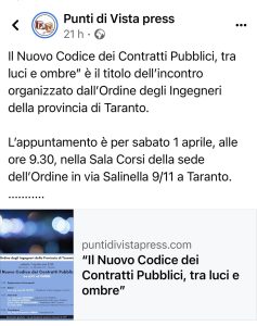 Punti di vista press -  Fb