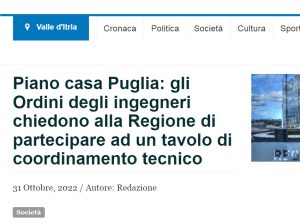 valle d'itria news 31 ott 2022