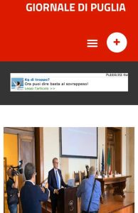 GIORNALE DI PUGLIA 21 OTT 2019