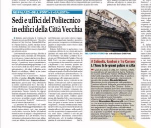 Gazzetta Mezzogiorno 17 aprile 2021