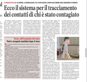 Gazzetta del Mezzogiorno 11 dicem,bre 2020