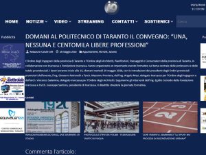 INARCASSA E ORDINE 31 MAGGIO 2018