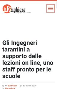 Ringhiera 12 marzo 2020