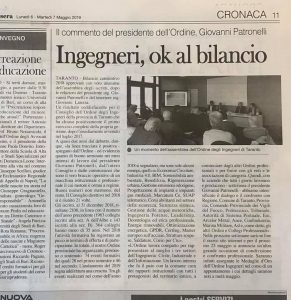 TARANTO BUONASERA 7 MAGGIO 2019