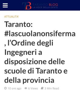 Taranto blog 12 marzo 2020