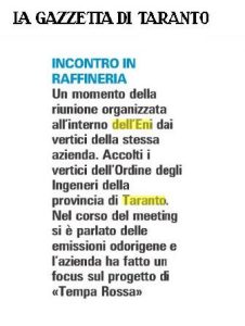 dida gazzetta 8 agostoi eni