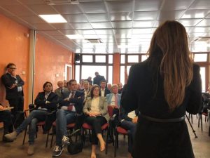 Floriana Ferrara - lectio Magistralis 25 maggio 2019 (seduti da sinistra, i consiglieri Convertino, Mancarella e Tateo, ale spalle Murgia e Zizzi)