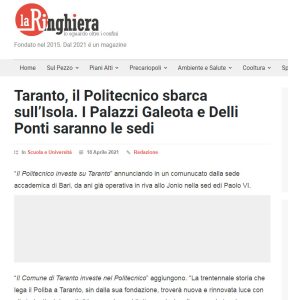 ringhiera 18 aprile 2021