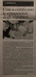 taranto sera del 29 nov 2018 CERTING