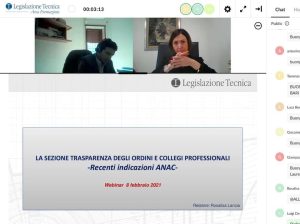 trasparenza Anac 8 febbraio 2021